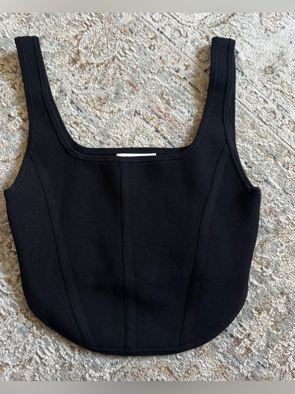 Babaton Aritzia knit corset style bustier top